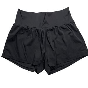 Halara Shorts Womens XL Black Running Gym Athletic Built-in Liner Wide Waistband